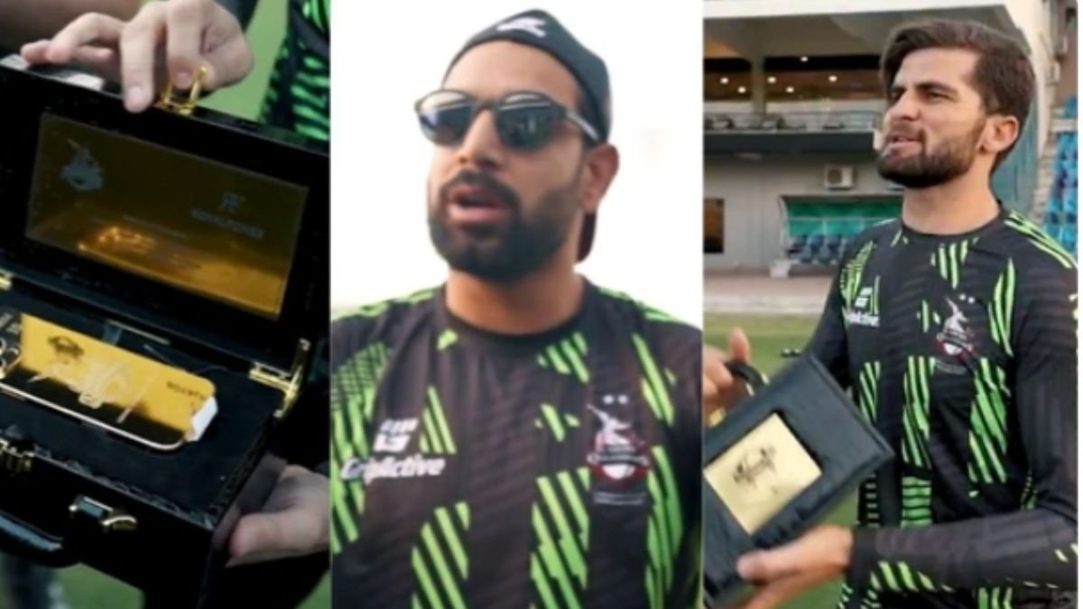 लाहौर कलंदर्स ने शाहीन अफरीदी को दिया 24 कैरेट गोल्ड प्लेटेड iPhone 16 Pro, हारिस रऊफ बोलें, ये तो नाइंसाफी...