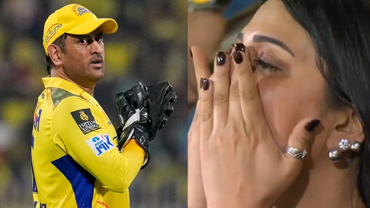 IPL 2025: धोनी एंड टीम को हारता देख फूट-फूट कर रोने लगी ये एक्ट्रेस, वायरल हुआ वीडियो