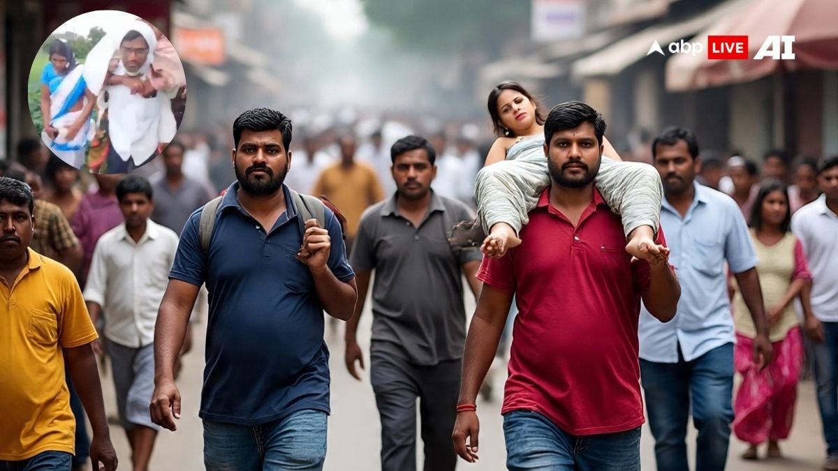 सड़क के अभाव में गर्भवती महिला को कंधों पर उठाकर ले गए परिजन, रास्ते में हुआ बच्ची का जन्म, मानवता को झकझोर देने वाली घटना