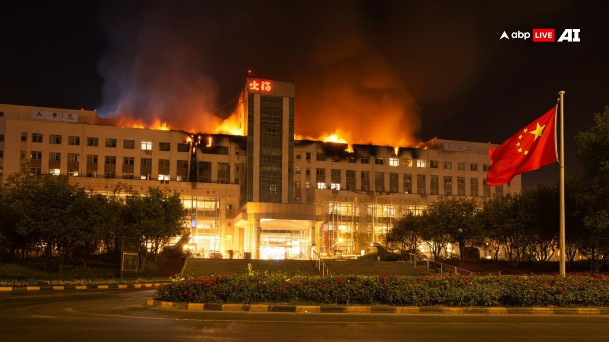 चीन में बड़ा हादसा: अस्पताल में आग लगने से 20 की दर्दनाक मौत, जान बचाने को बिल्डिंग से नीचे कूदे लोग