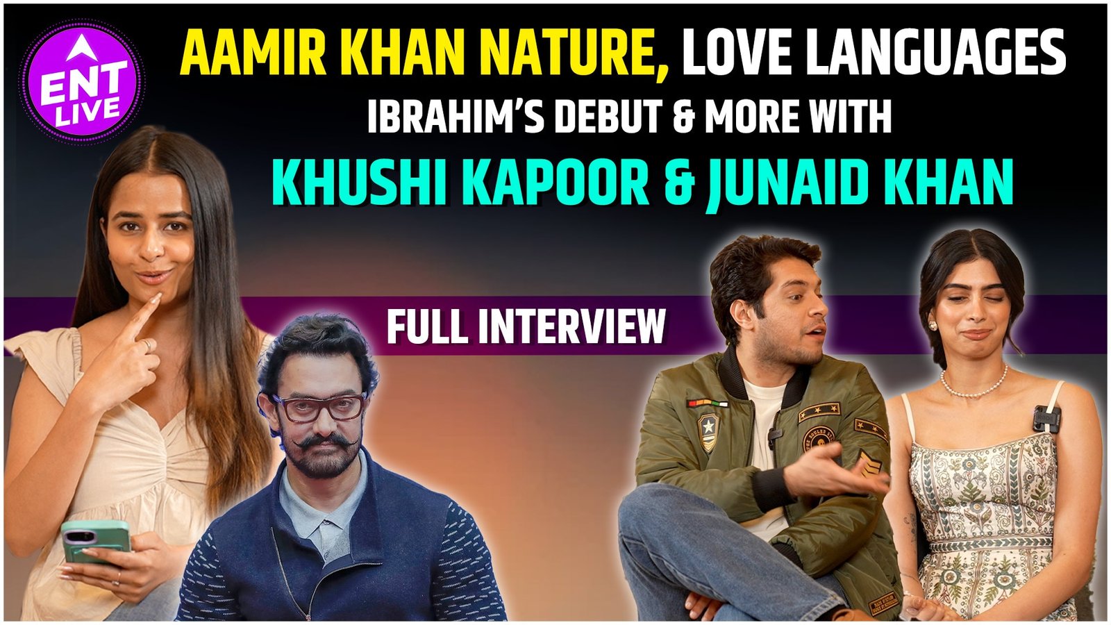 Loveyapa, Ibrahim Ali Khan, Junaid khan और Aamir का bond और कई बातें  Khushi Kapoor और Junaid khan