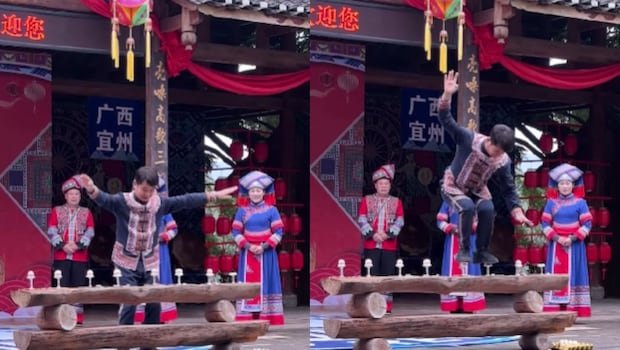 Watch: Man Sets Guinness World Record For Most Standing Jumps On Raw Eggs In A Minute