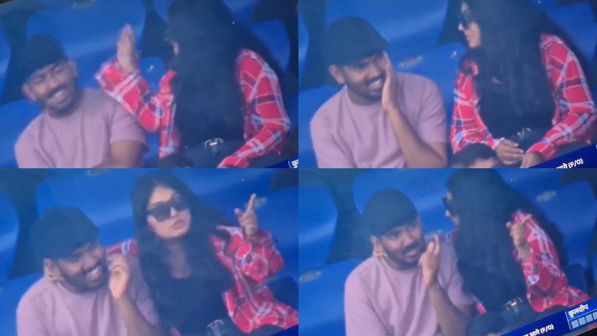 Watch: 1 या 2 नहीं... IND vs WI लाइव मैच में महिला ने अपने पार्टनर पर की थप्पड़ों की बारिश; वीडियो वायरल