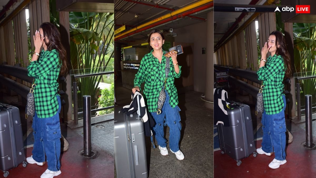 तेजस्वी प्रकाश एयरपोर्ट पर कैजुअल लुक में हुईं स्पॉट, पैपराजी को देखकर छुपा लिया मुंह, नहीं दिए पोज