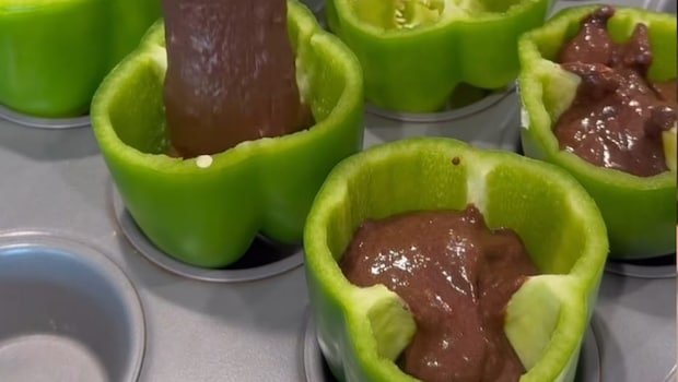 Woman Bakes Chocolate Cupcakes In Bell Peppers, Internet Cannot Digest The Idea