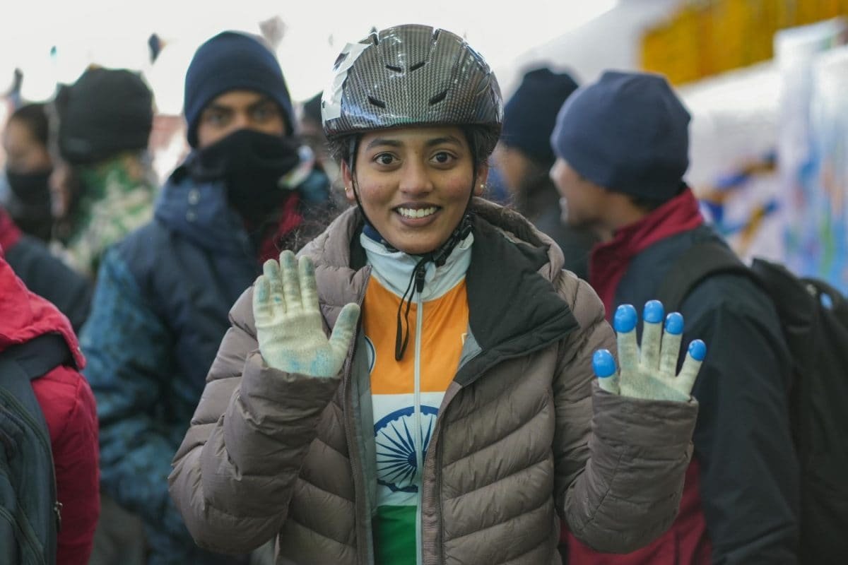 Telanganas Nayana Completes Historic Hat-trick Of Golds At 2025 Khelo India Winter Games