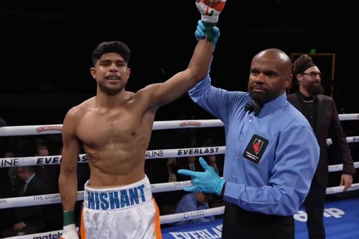 Indian Boxer Nishant Dev Triumphs Over American Rival In Pro Debut