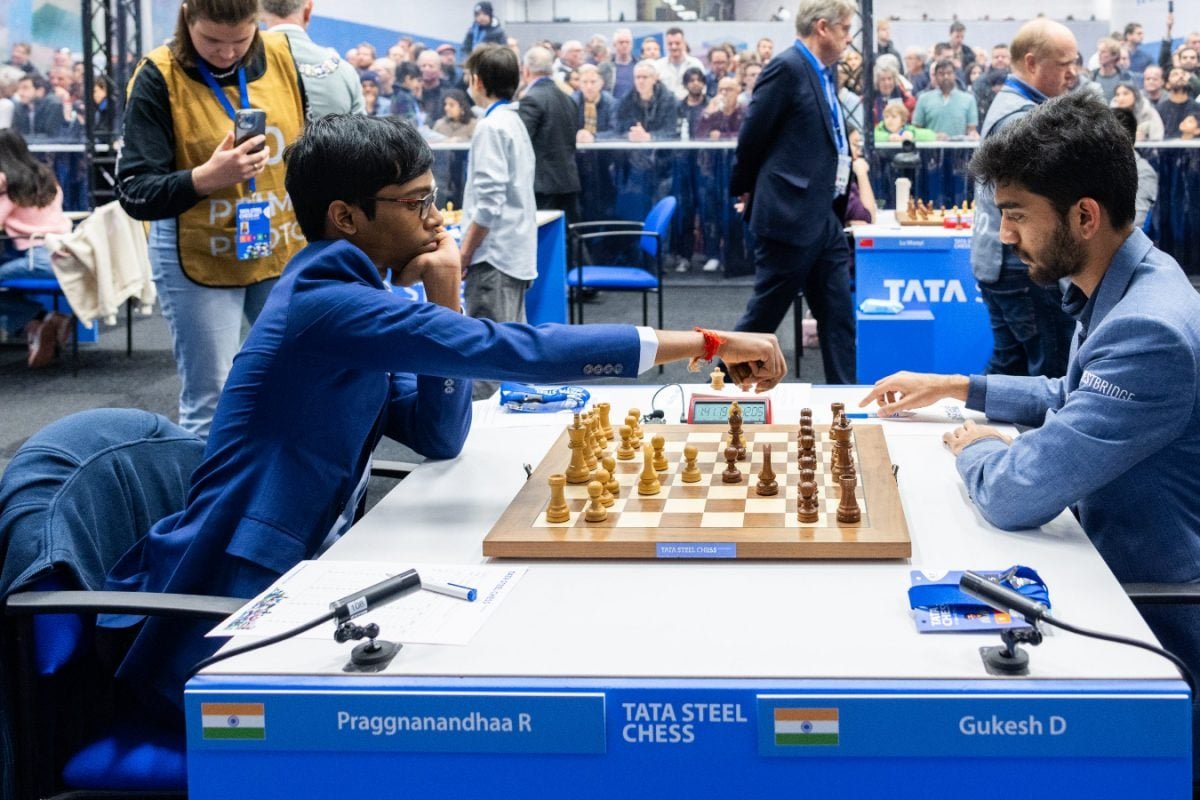 Tata Steel Masters: R Praggnanandhaa Draws With D Gukesh; Both Indians Share Top Spot