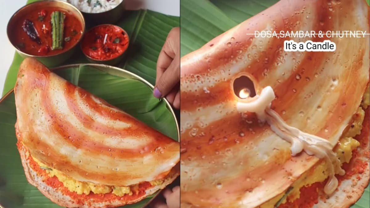 Viral Video Showing Candles Shaped Like Dosa-Sambar-Chutney Wows Users