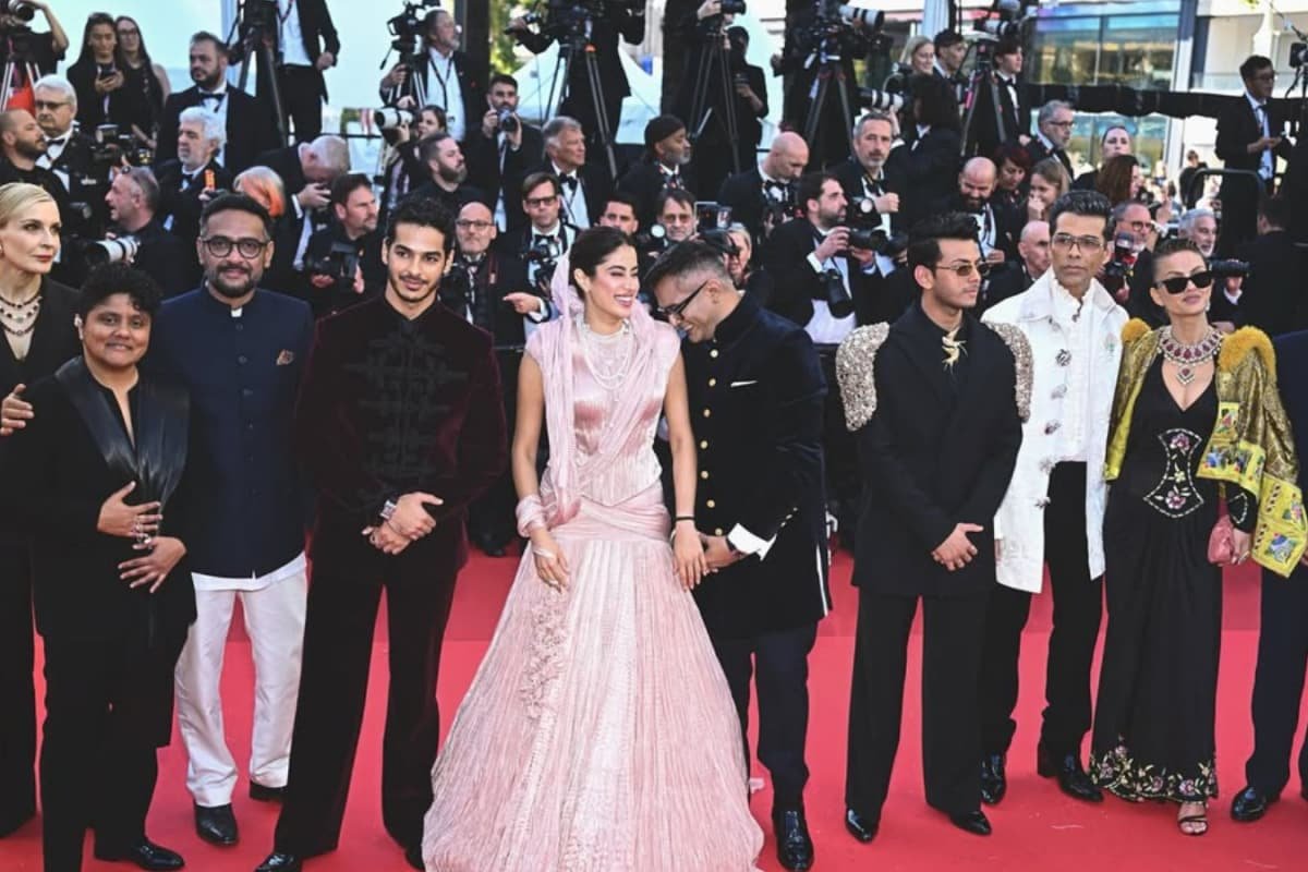 Homebound At Cannes: Janhvi Kapoor, Ishaan Khatter, Karan Johar Turn Heads At Red Carpet