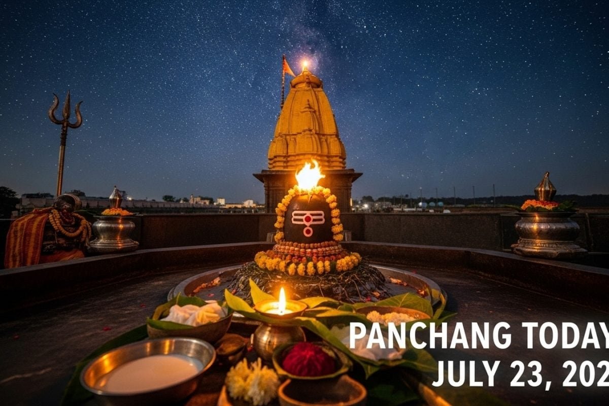 Aaj Ka Panchang, July 23, 2025: Tithi, Vrat, Shubh Muhurat & Rahu Kaal Today