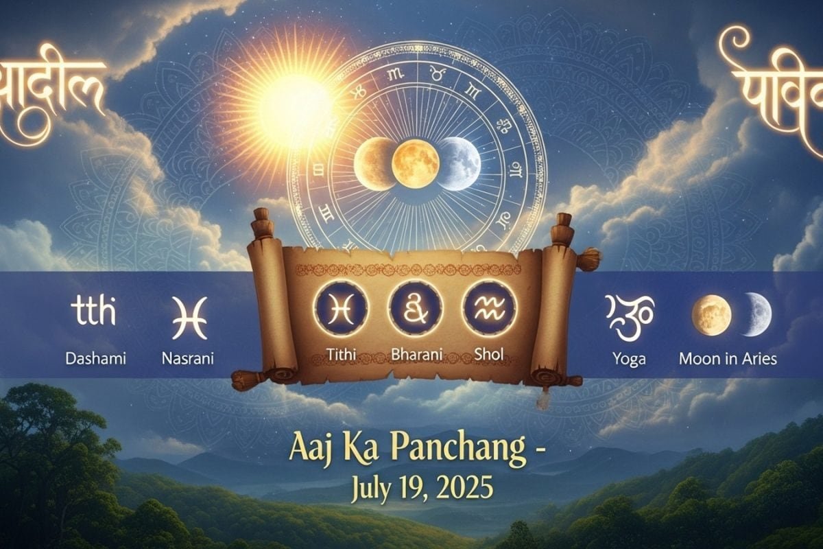 Aaj Ka Panchang, July 19, 2025: Tithi, Vrat, Shubh Muhurat & Rahu Kaal Today