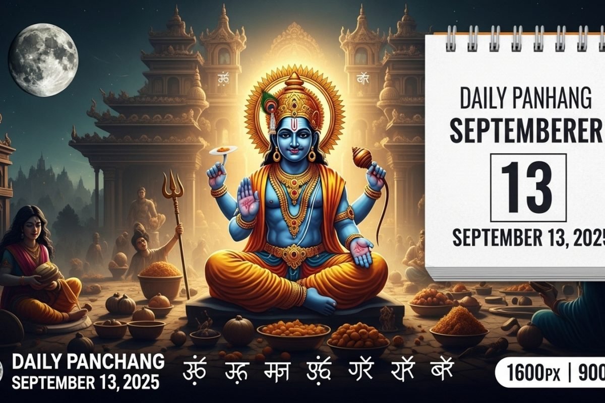 Aaj Ka Panchang, September 13, 2025: Tithi, Vrat, Shubh Muhurat & Rahu Kaal Today