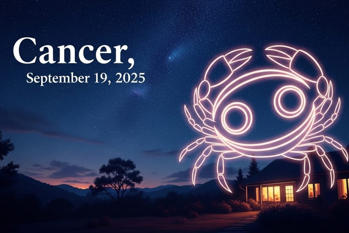 Cancer Horoscope Today, September 19, 2025
