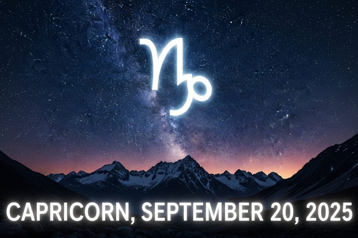 Capricorn Horoscope Today, September 20, 2025