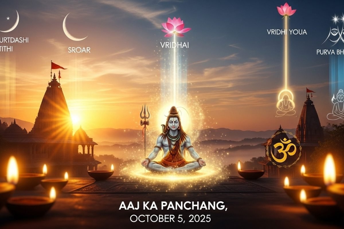 Aaj Ka Panchang, October 5, 2025: Tithi, Vrat, Shubh Muhurat & Rahu Kaal Today