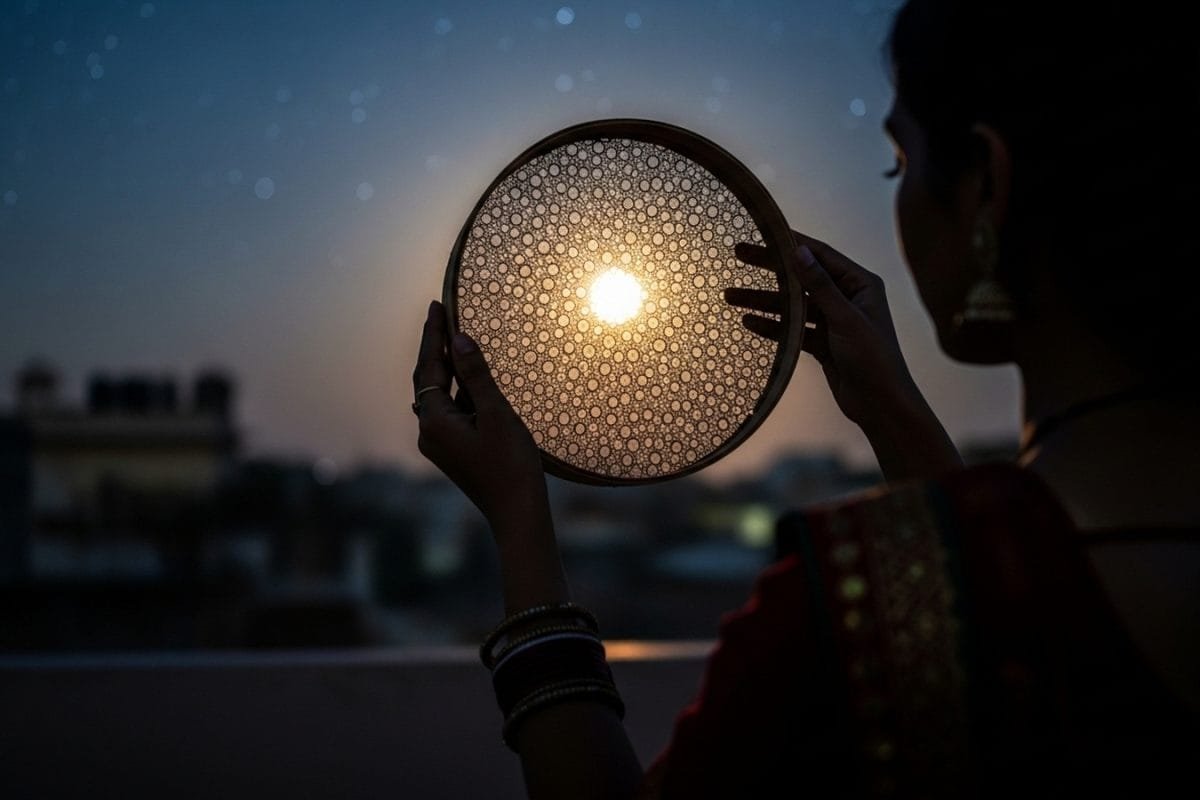 Karva Chauth 2025: Why Women Look At The Moon And Their Husbands Through A Sieve | Explained