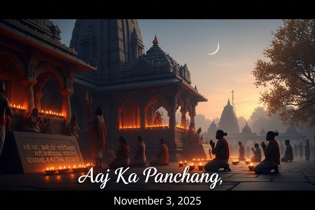 Aaj Ka Panchang, November 3, 2025: Tithi, Vrat, Shubh Muhurat & Rahu Kaal Today
