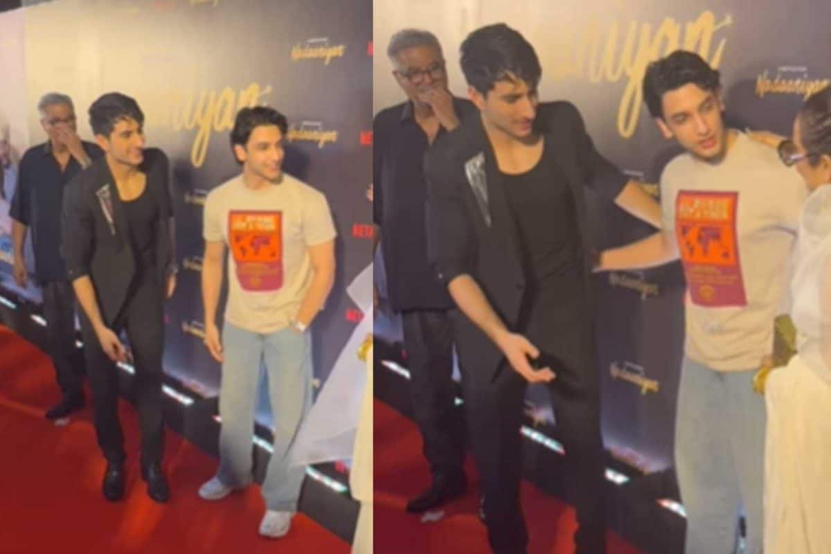 We Are Gusing Over Ibrahim Ali Khan And Vedang Rainas Bromance At Nadaaniyan Screening