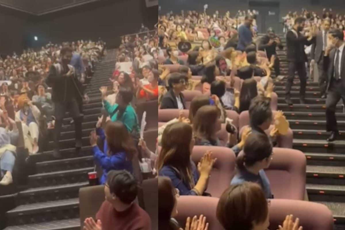 Watch: Fans Cheer As Jr NTR Makes A Stylish Entry At Devara Part 1s Screening in Japan