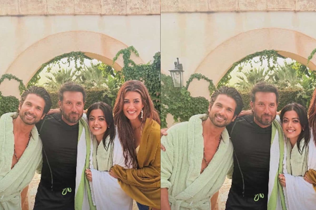 Homi Adajania Crashes Shahid Kapoor And Rashmika Mandanna’s Pista-Themed Pool, See Pic