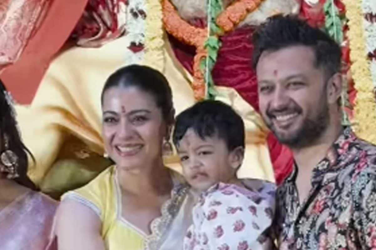 Drishyam Actress Ishita Dutta, Vatsal Sheth Join Kajol For Durga Puja Celebrations