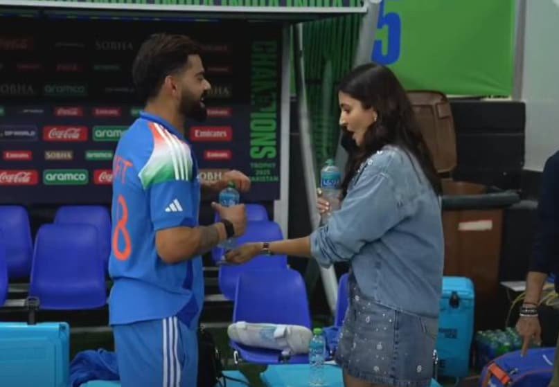 Watch: Virats Special Moment With Anushka After Champions Trophy Triumph