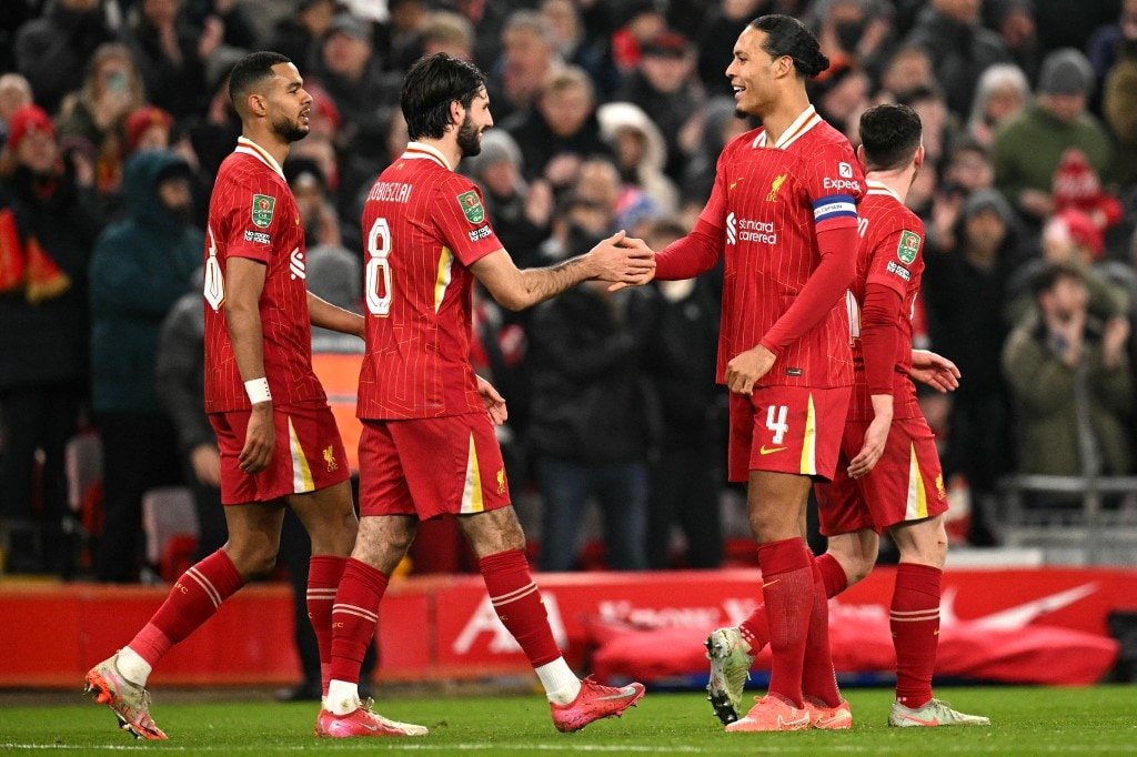 Liverpool Thrash Tottenham Hotspur To Reach League Cup Final