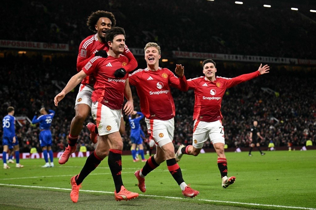 Maguire Strikes Late As Manchester United Beat Leicester City In FA Cup