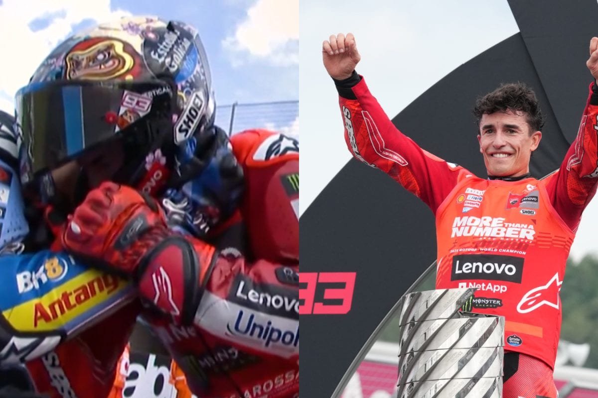 Marc Marquez Bursts Into Tears After Winning 7th MotoGP World Title | Watch