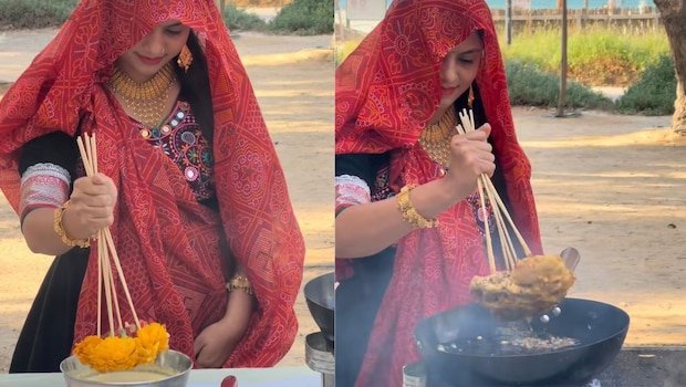 Woman Makes Bizarre Mixed Flower Bhajiya, Internet Asks