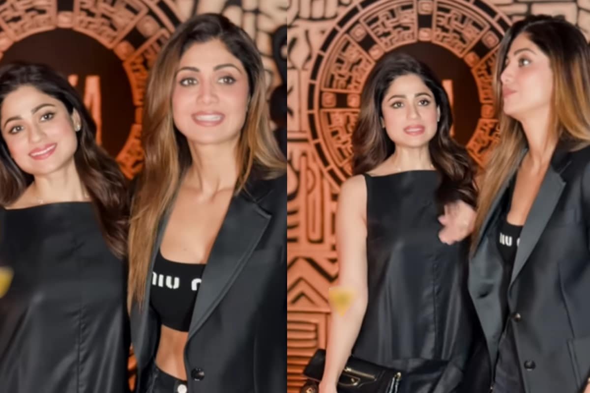 Shilpa And Shamita Shetty Set Sibling Goals In Twinning Black Outfits