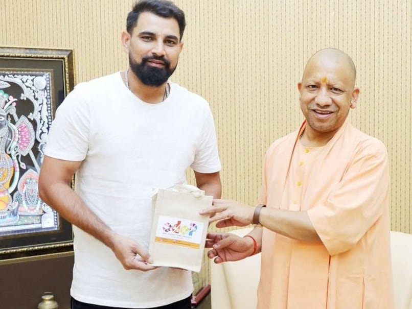 India Pacer Mohammed Shami Meets UP Chief Minister Yogi Adityanath