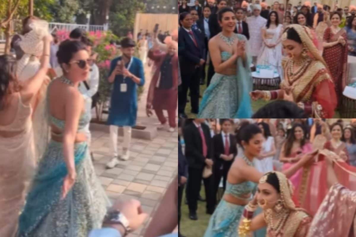 Priyanka Chopra Fixes Neelam Upadhyayas Dupatta, Dances In Siddharth Chopras Baraat | Watch