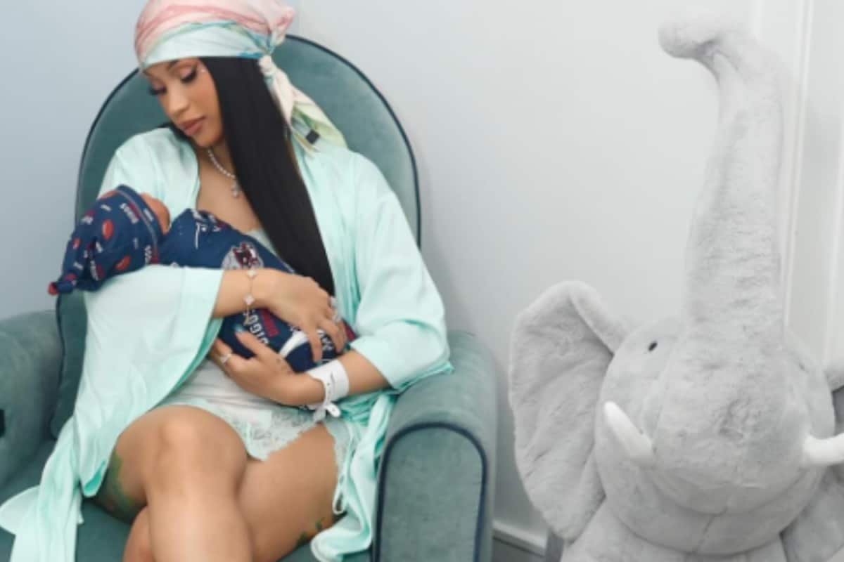 Cardi B Turns Umbilical Cord Into A Gold Pendant After Welcoming 4th Baby | Video