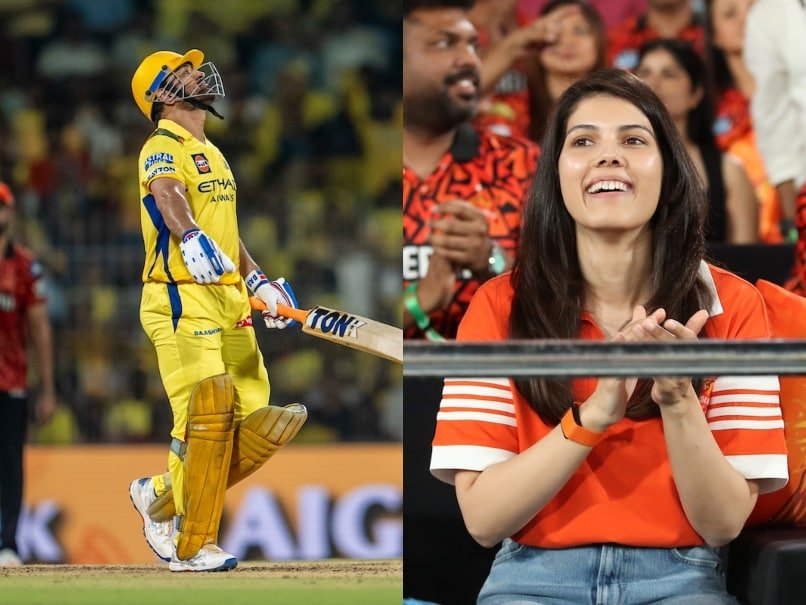 Watch: Kavya Marans Joyous Celebration As Harshal Patel Dismisses MS Dhoni