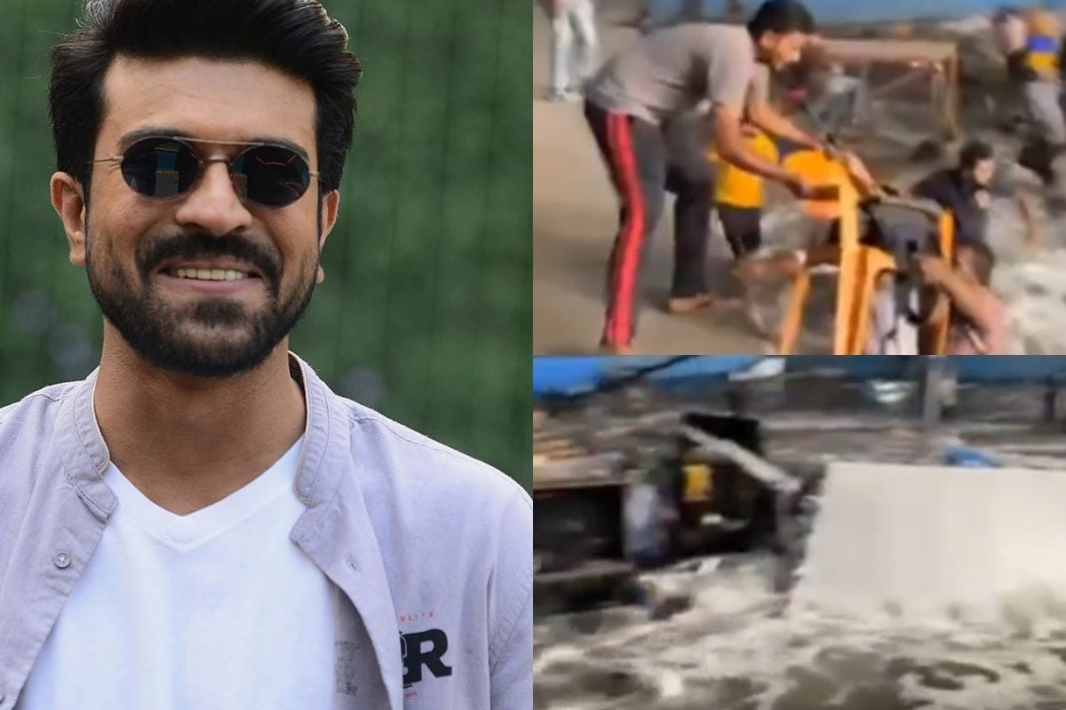 Water Tank Bursts On Ram Charans Movie Set, Crew Members Injured Due To Flooding | Watch