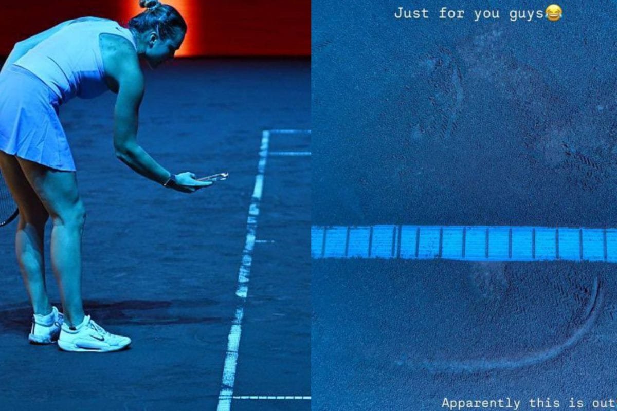 Aryna Sabalenka Pulls Out Phone, Snaps Picture Of Ball Mark To Protest Referees Call