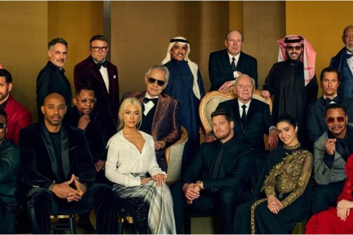 Shraddha Kapoor And Hrithik Roshan Pose With Morgan Freeman, Sir Anthony Hopkins, Hans Zimmer In VIRAL Photo