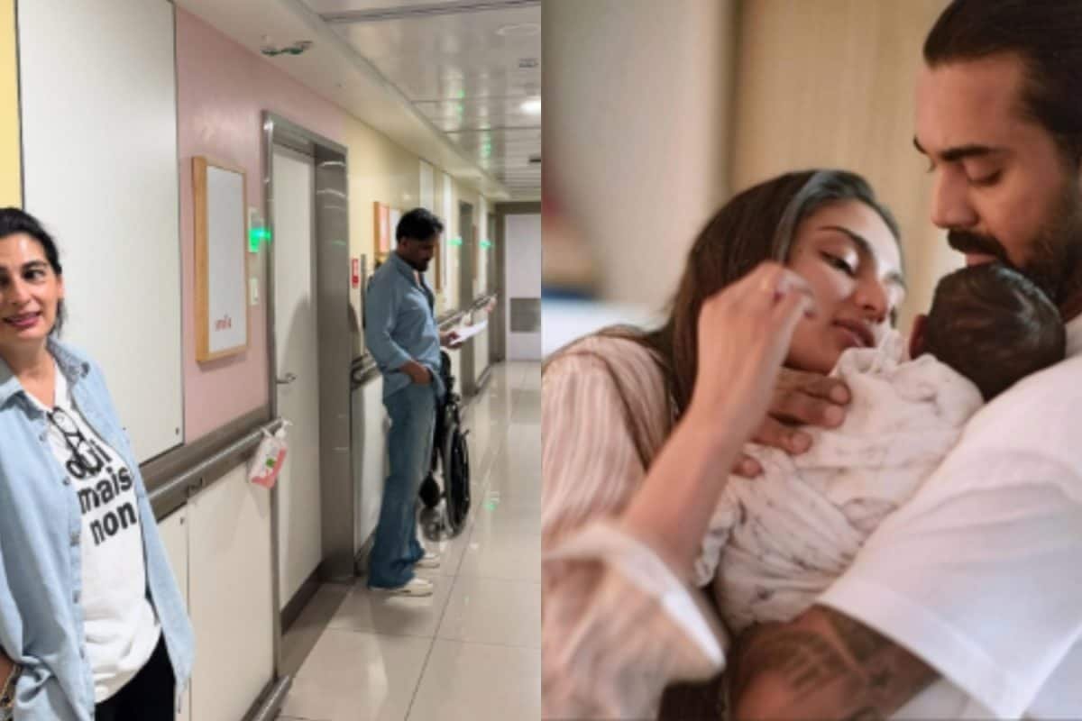 Suniel Shetty Patiently Waits For Athiya Shetty And Her Baby Girl Outside Hospital Room | Unseen Photo