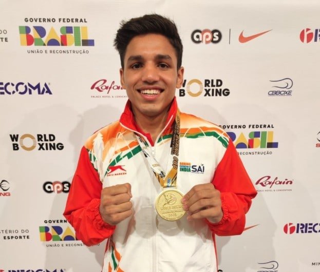 Hitesh Becomes 1st Indian Boxer To Win Gold In World Boxing Cup