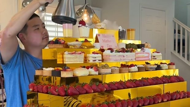 Watch: Man Surprises Mom, Wife And Mother-In-Law With Strawberry Buffet On Mothers Day