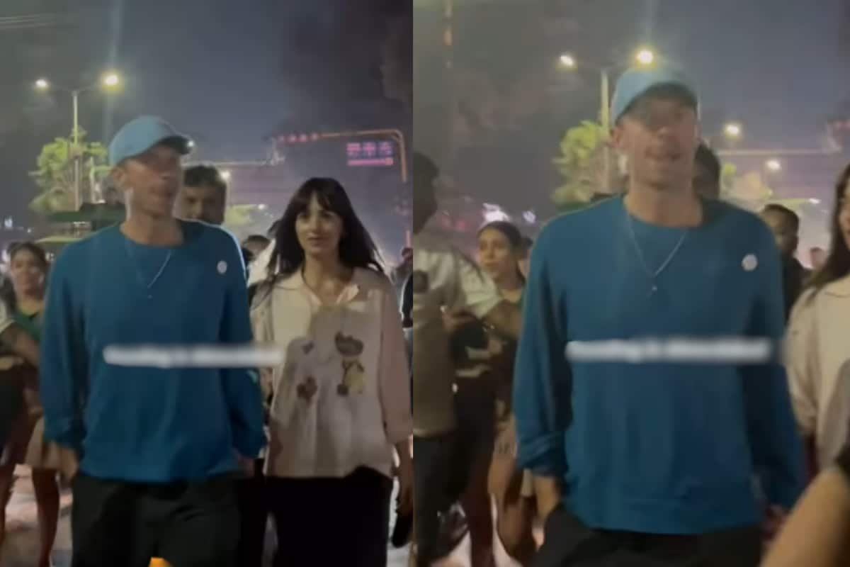 Chris Martin, Dakota Johnson Walk On Their Way Back After Coldplays Superhit Ahmedabad Concert