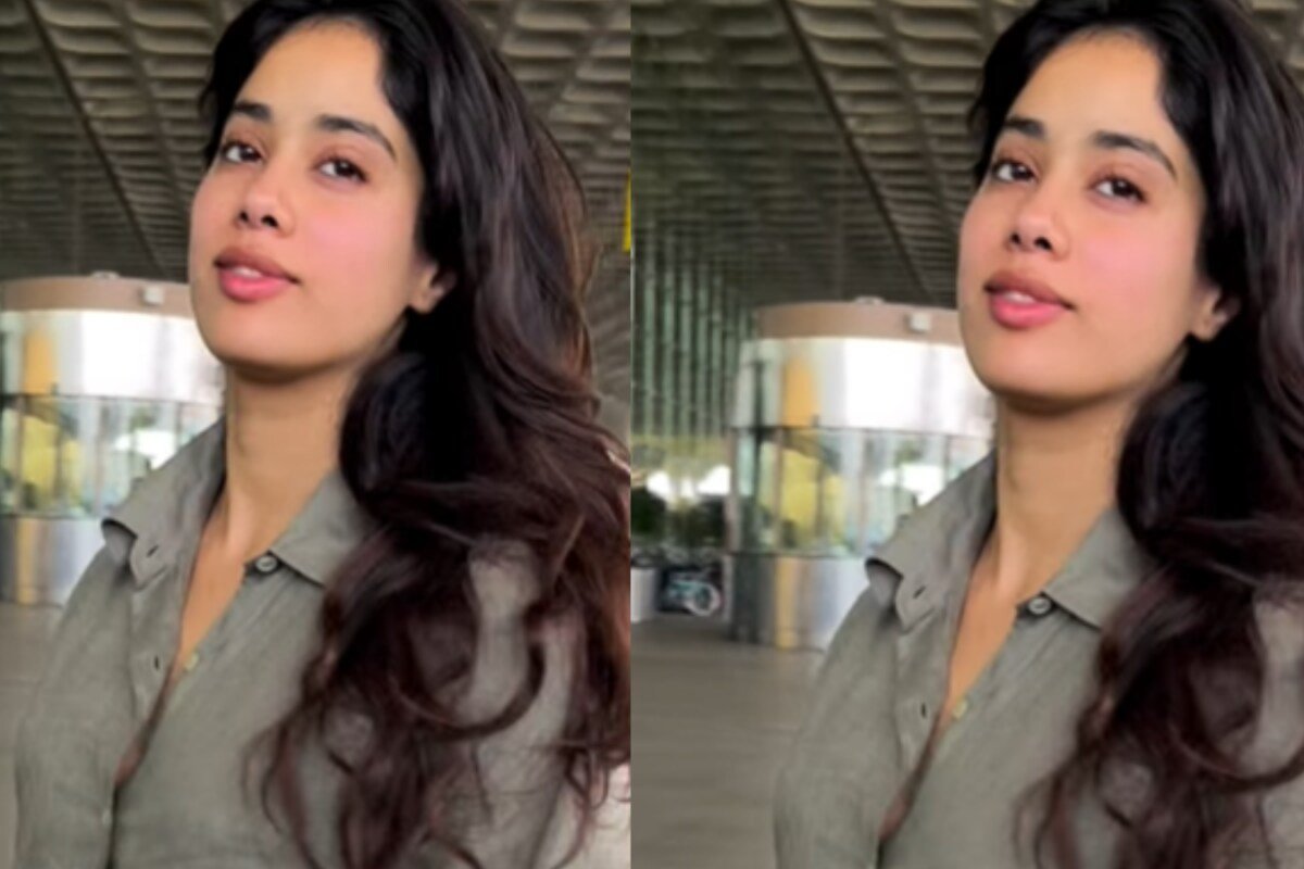 Janhvi Kapoor’s Cotton Co-Ord Proves Comfort Is Key For Airport Looks