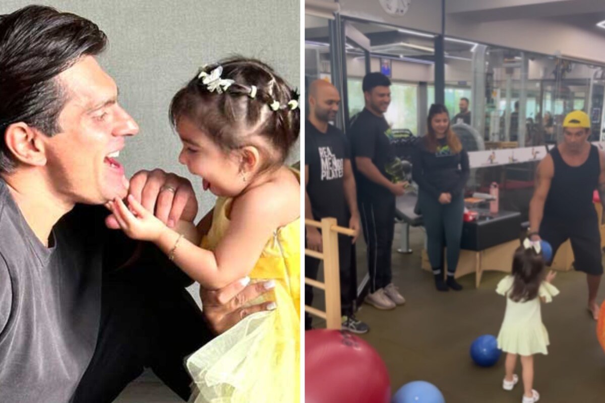 Watch: Bipasha Basu, Karan Singh Grover With Their Cutest Gym Buddy Devi